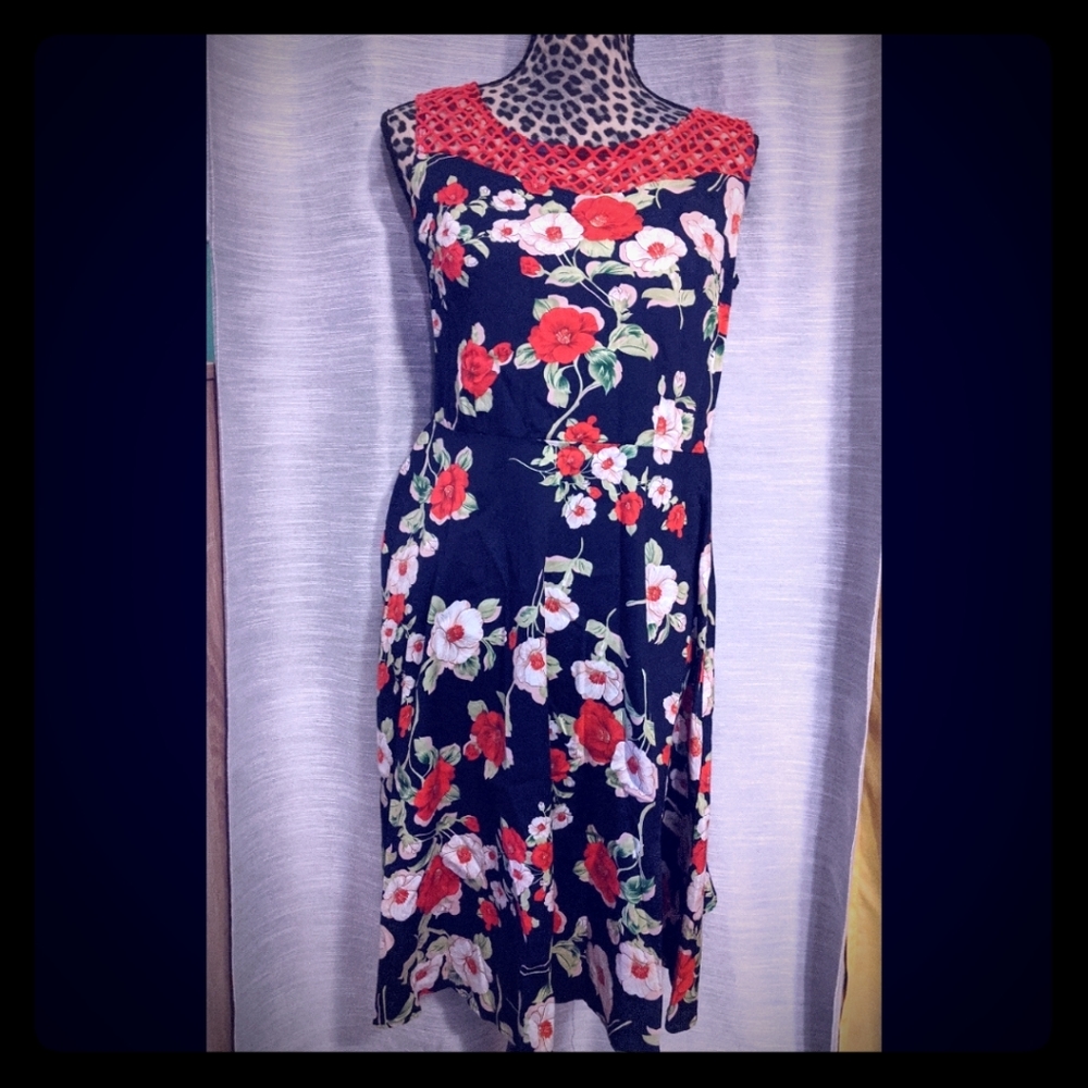 Floral swing dress